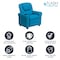 Flash Furniture Kids Recliner, 21-1/2" to 36-1/2" x 27", Upholstery Color: Turquoise DG-ULT-KID-TURQ-GG - alternate 7